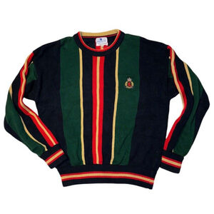 English Sports Shop Sweater Size XL Bermuda Crewneck Crest Vintage Knit